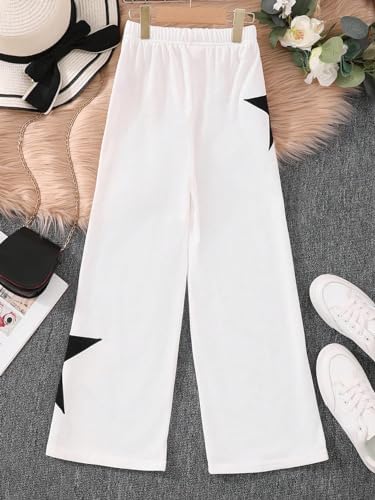 SOLY HUX Girls Star Graphic sweatpants - Soft Stretchy High Waist