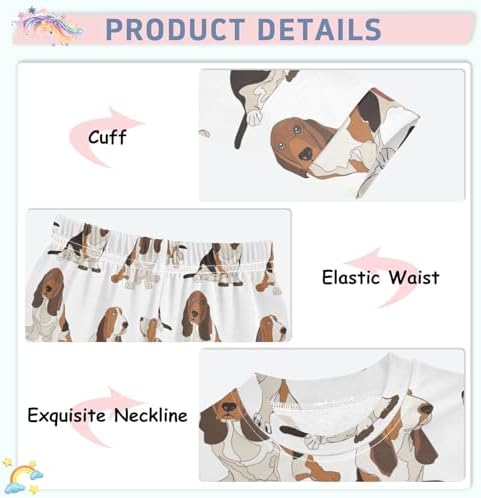 WIFIU Pajama Set - Soft Cotton Spandex Sleepwear for Kids 18M-8Y