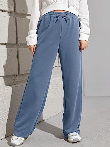 SOLY HUX Girls High Elastic Waist Tie Front Sweatpants