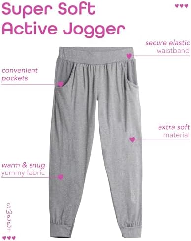 Sweet Hearts Girls Sweatpants 3 Pack