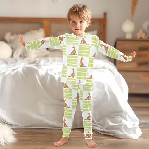 WIFIU Pajama Set Long Sleeve Top and Pants