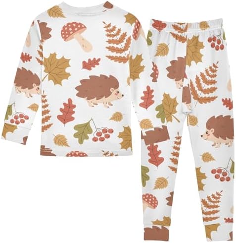 WIFIU Pajama Sets for Kids 2 Piece Soft Cotton Sleepwear