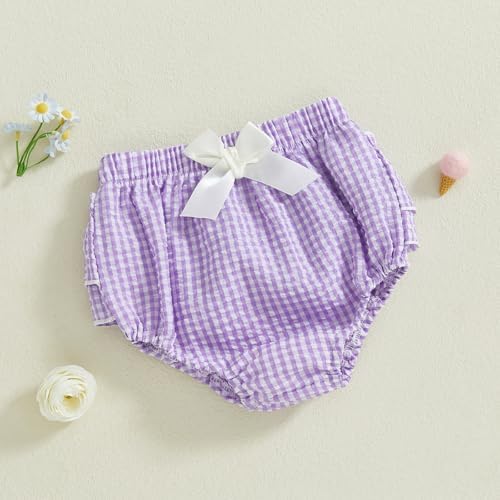 Exploded Unisex Bloomers Soft Comfy Gingham Plaid for Baby Boys Girls