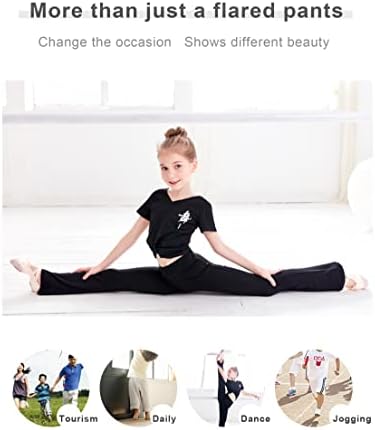 Phoeswan Girls High-Waisted Flared Leggings