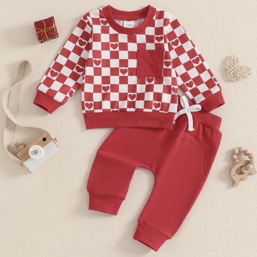 Valentines Heart Baby Boy Outfit