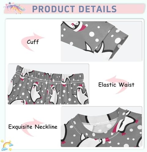 Adorable Long Sleeve Pajama Set for Kids 18M-8Y