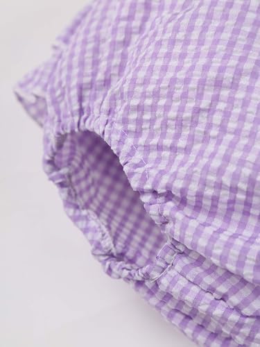 Baby Girls Boys Plaid Bloomers Ruffle Bow Tie Diaper Cover Shorts