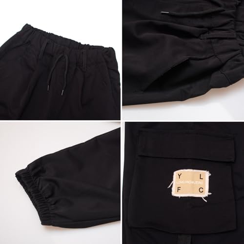 MEILONGER Girls Cargo Pants 100 Cotton Sweatpants