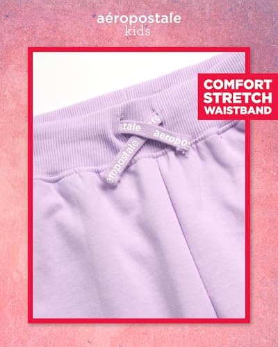 AEROPOSTALE Girls Fleece Wide-Leg Jogger Pants for Performance