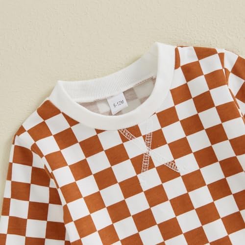 Mamas Boy Winter FallCheckerboard joggersOmqzulams toddler boyscushy comfortable