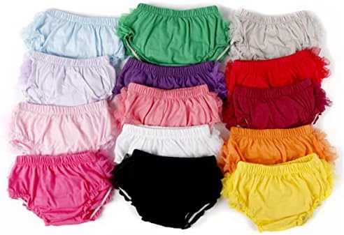 2 Pack Toddler Girls Bloomers with Ruffle and Bowknot Design