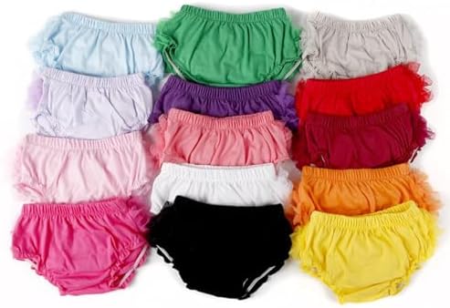 EasyGou Newborn Mesh Ruffled Bloomers Diaper Cover