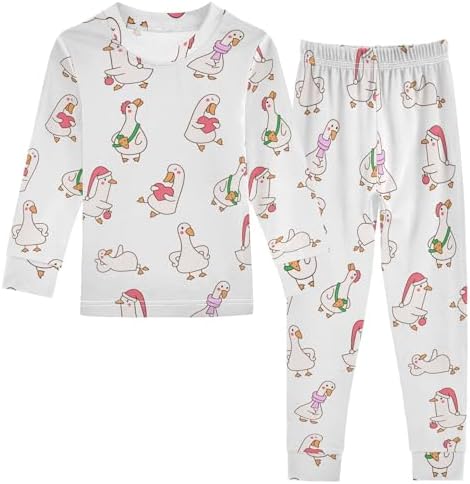 WIFIU Pajama Sets for Kids Soft Cotton Spandex Sleepwear Ages 18M-8Y