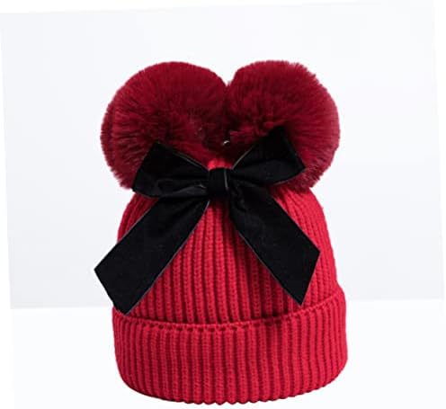 LIFKOME Handmade Crochet Bow Hat for Boys Girls