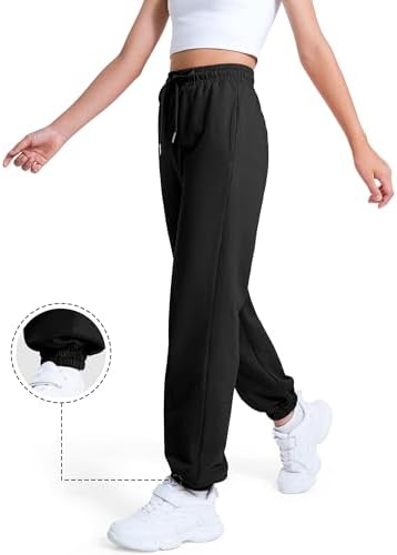 BOOPH Girls Premium Soft Cotton sweatpants 11-12 Years