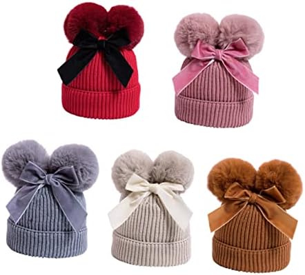 LIFKOME Handmade Crochet Bow Hat for Boys Girls