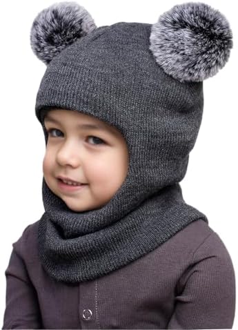ENBAOHUI Baby Winter Hat Scarf Soft Warm for Kids