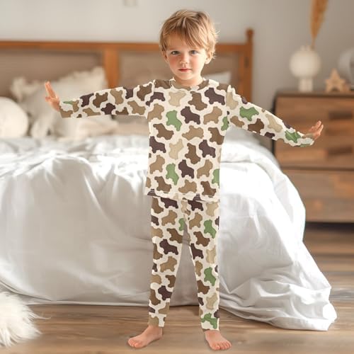 WIFIU Pajama Sets Long Sleeve Sleepwear for Girls