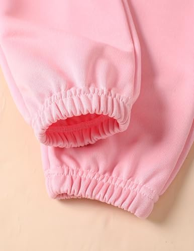 Girls 3 Pcs Letter Graphic Print Sweatpants Joggers 4-14