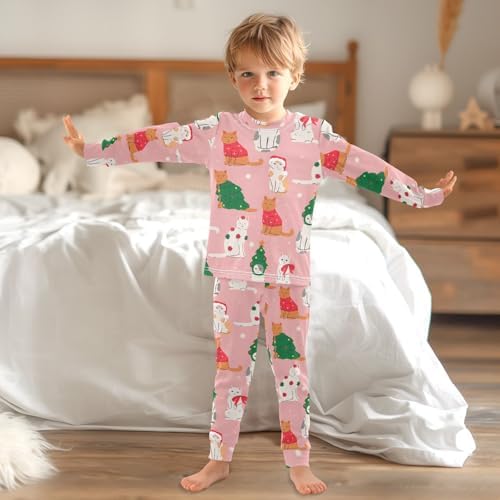 WIFIU 2 Piece Long Sleeve Pajama Set for Kids