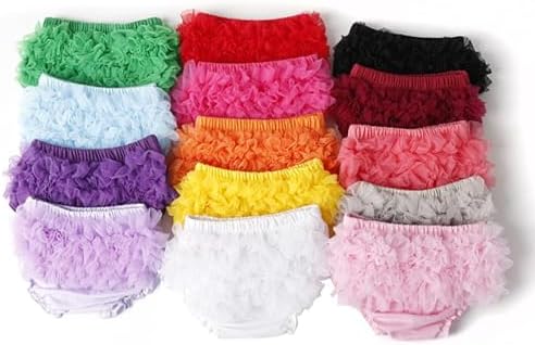 EasyGou Newborn Mesh Ruffled Bloomers Diaper Cover