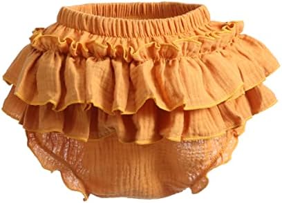 Newborn Baby Girl Cotton Bloomers and Ruffle Shorts Diaper Cover Set