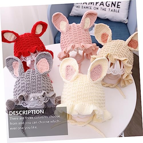 BESTYASH Cozy Knitted Baby Winter Hat with Rabbit Ears