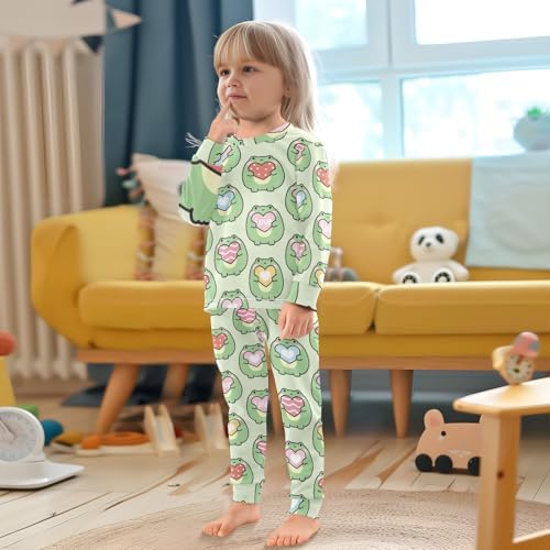 WIFIU Pajama Set for Kids 18M-8Y Soft Cotton 2 Piece