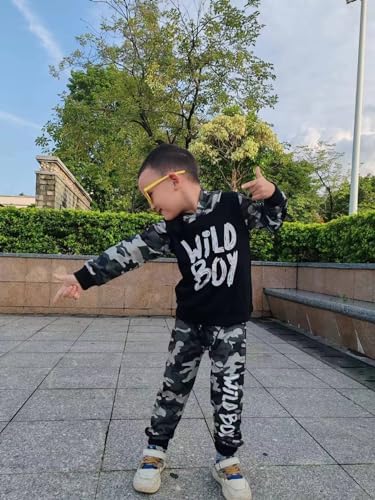 Toddler Baby Boy Fall Winter Tie-dye Hoodie Set