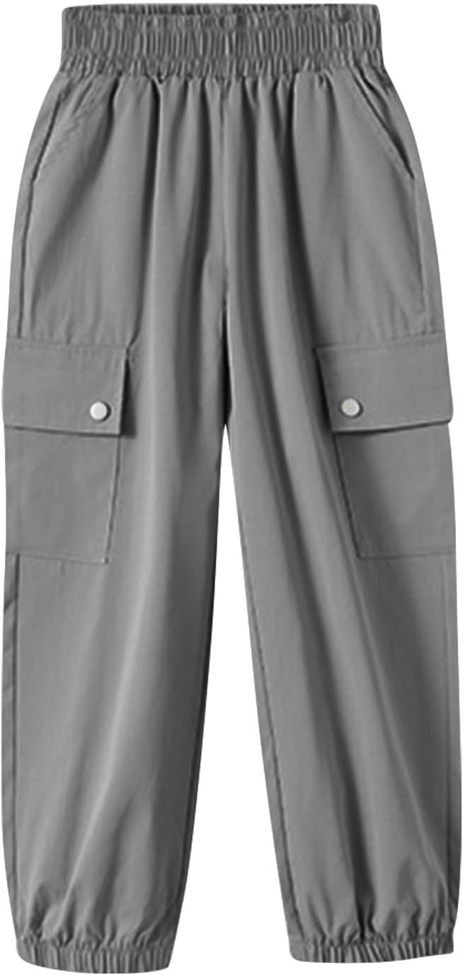 Girls Summer Loose Elastic Waist Sweatpants
