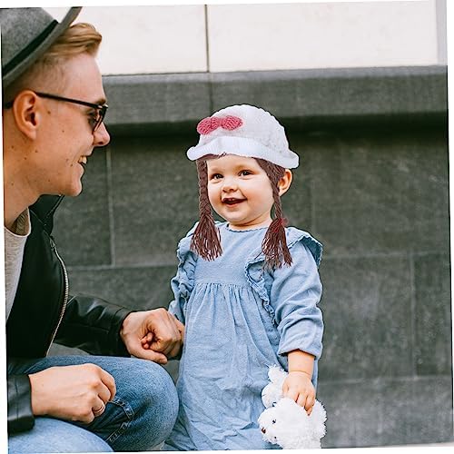 Stylish Knitted Bowknot Hat for Newborn Girls
