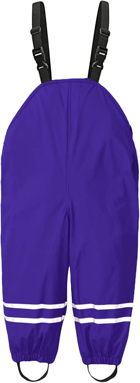 Waterproof Toddler Rain Bib Mud-Resistant Reflective - Perfect for Outdoor Play