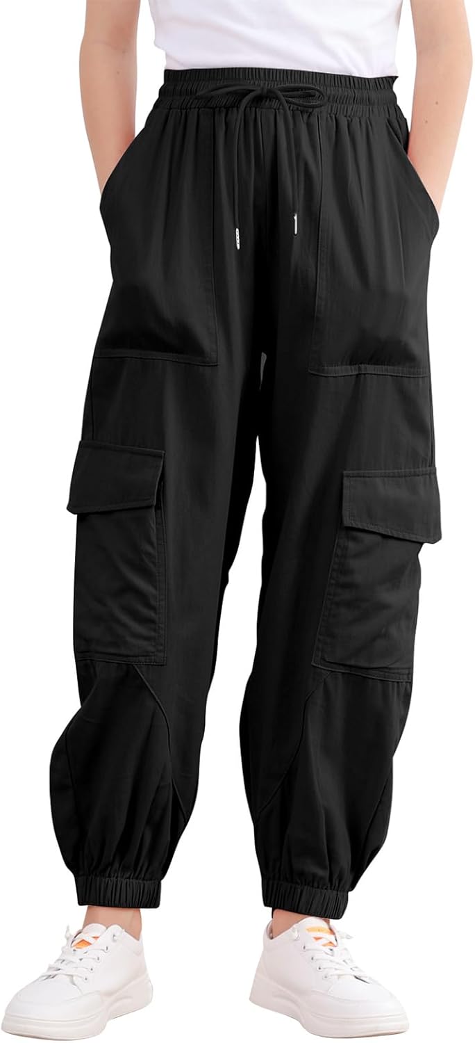 High-Quality Girls Cargo Joggers
