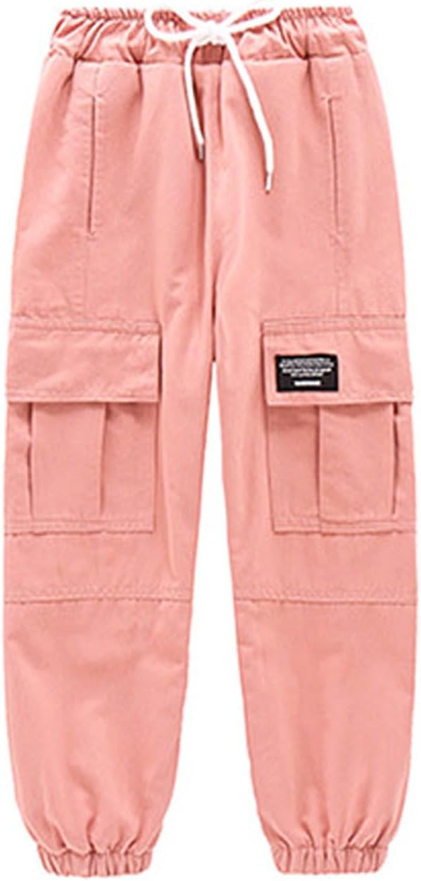 TAIKMD Kids Girls Cargo Sweater Joggers