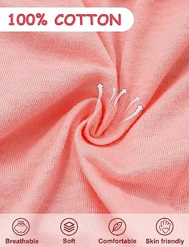 SEAUR Baby Girls Cotton Ruffle Bloomers 4-Pack