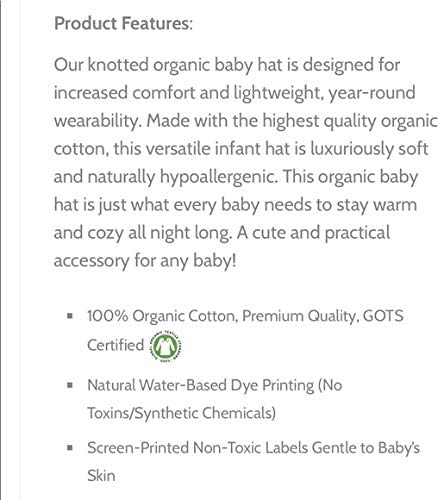 Beecotton Organic Baby Star Knotted Hat