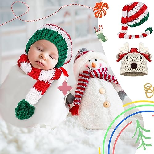 6-Piece Halloween Baby Crochet Beanie Set