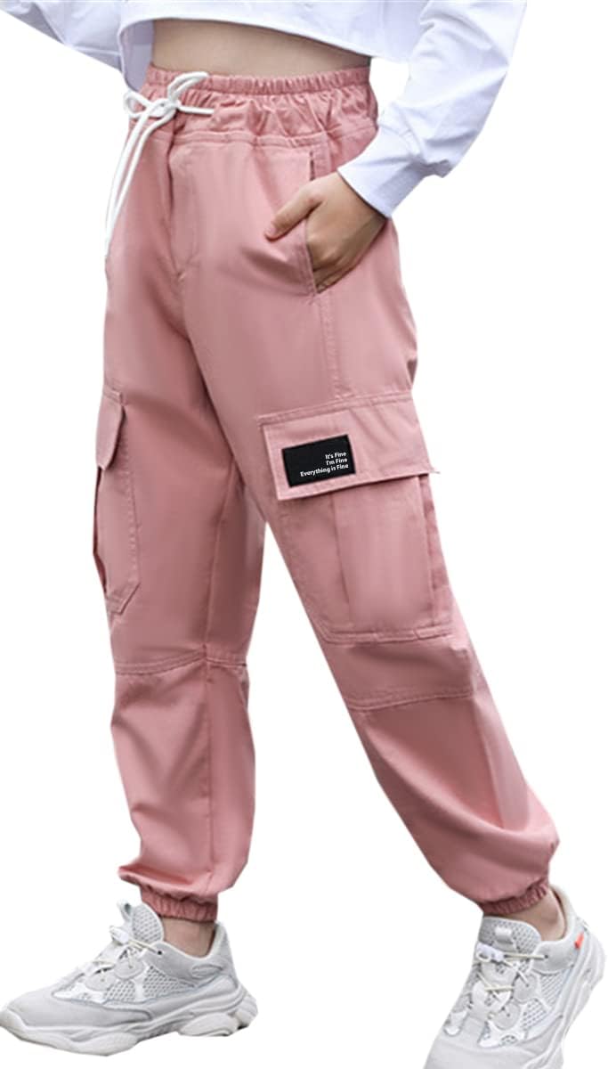 Cromoncent Girls Womens Cargo Pants