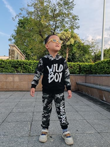 Toddler Baby Boy Fall Winter Tie-dye Hoodie Set