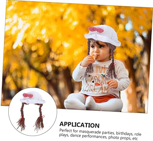 SOIMISS Woolen Bowknot Hat for Newborn Boys Girls