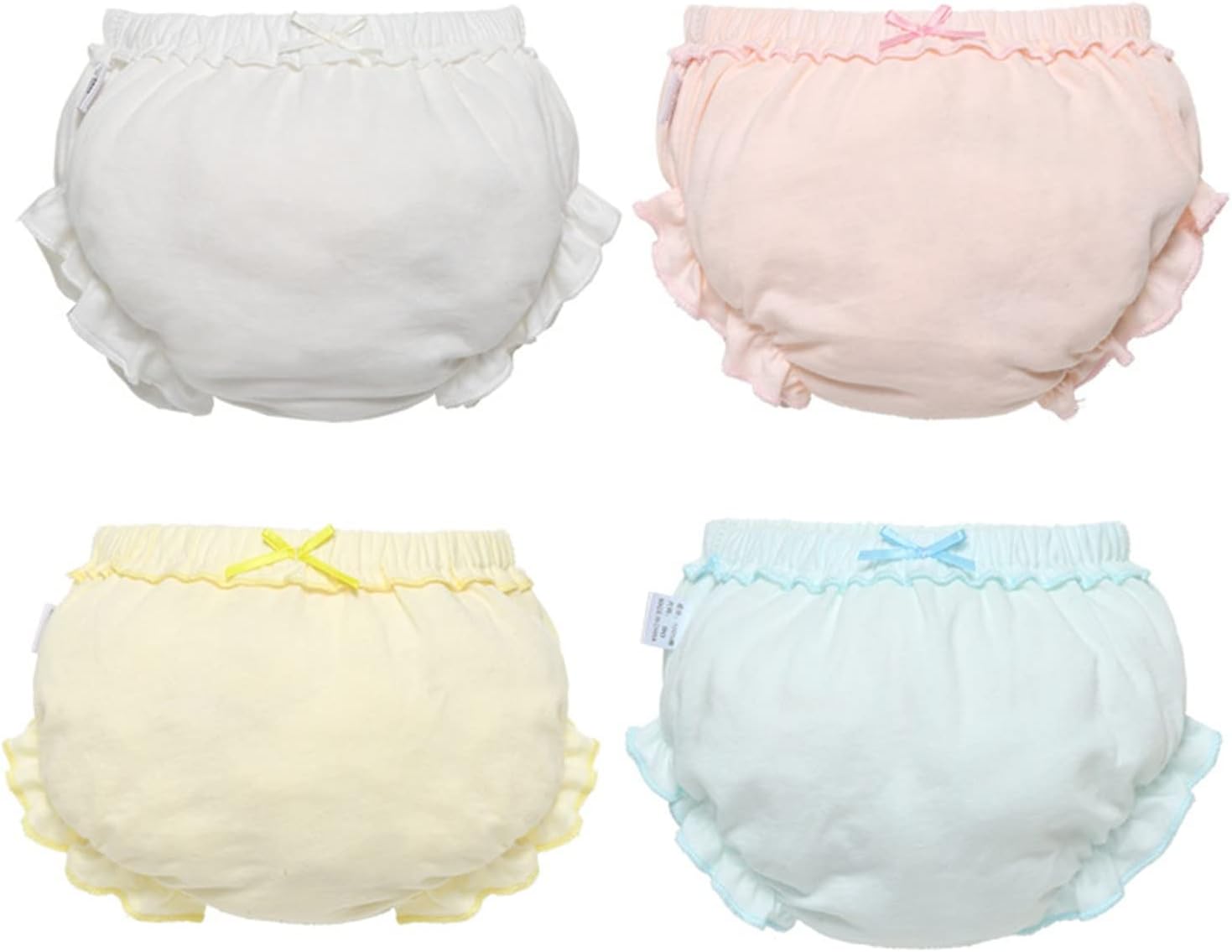 Cute Toddler Girls Ruffle Underwear 4-Pack