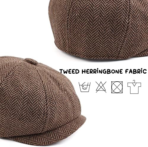 JANGANNSA Toddler Boys Newsboy Cap