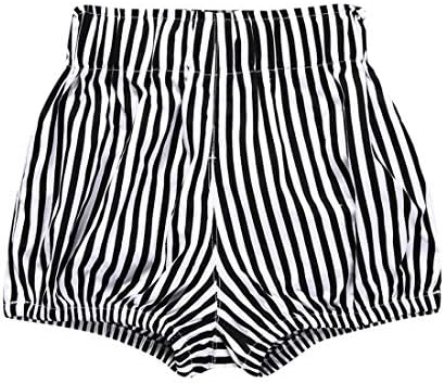 Baby Girls Ruffle Bloomers Soft Cotton Linen Elastic Waistband Diaper Covers