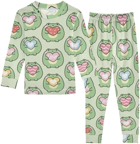 WIFIU Pajama Set for Kids 18M-8Y Soft Cotton 2 Piece