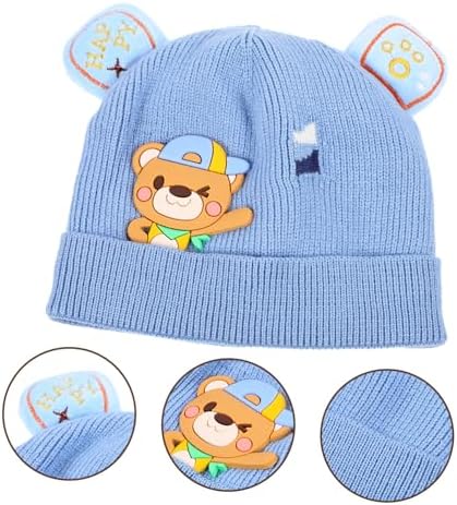 SHOWERORO Unisex Knitted Baby Beanie Hat - Soft and Warm
