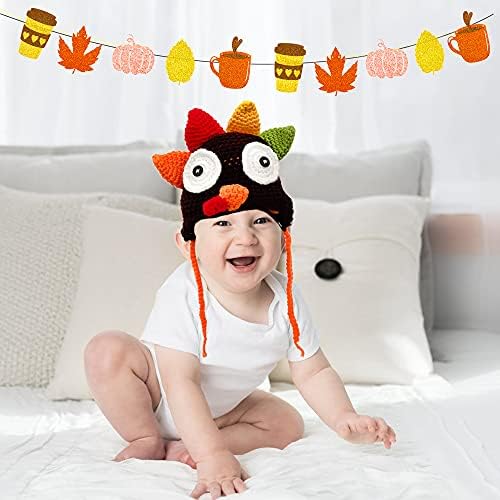 Ypser Baby Thanksgiving Christmas Beanie Turkey Knitted Cap for Girls