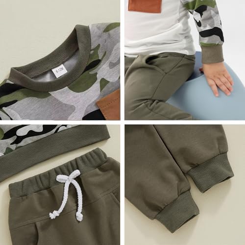 Cute Toddler Boys Sweater Pants Set 3-3T