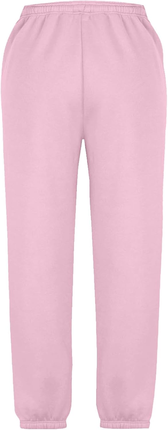 Generic Kids Drawstring Solid Color Loose Lounge Sweatpants