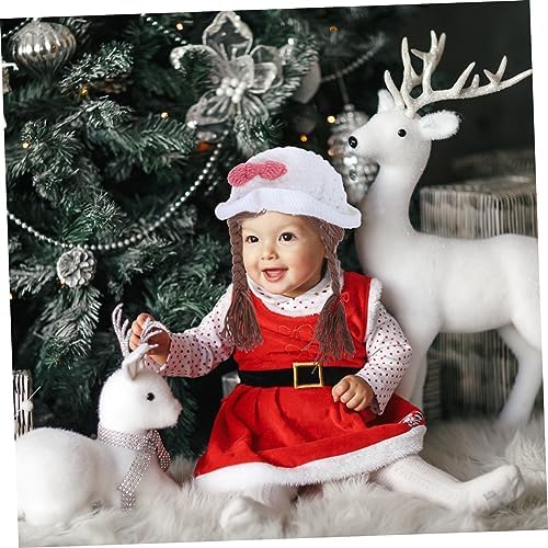 SOIMISS Woolen Bowknot Hat for Newborn Boys Girls