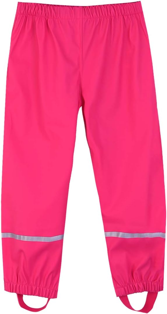 Hiheart Boys Girls Waterproof rain pants - Durable Stylish Stay Dry
